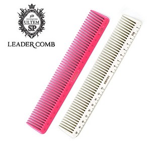 LEADER COMB 리더 126 올템 가이드(눈금) 커트빗 210mm, 1, 리더 No126 화이트, 1개