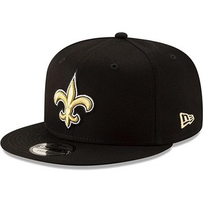 뉴에라 New Ea NFL 9FIFTY 조절 가능한 스냅백 모자 캡 프리 사이.. 정품보장, New Oleans Saints