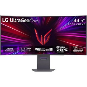 LG 32GS95UE 32인치 울트라기어 OLED 게이밍 모니터 UHD 240Hz 0.03ms 디스플레이HDR 트루 블랙 400 AMD 프리싱크 프리미엄 프로 NVIDIA G, 45 inch (2024), 1개