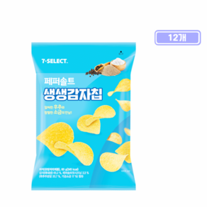 해태가루비 페퍼솔트 생생감자칩, 12개, 60g