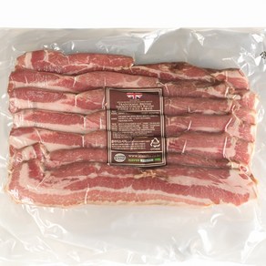 브리티쉬 스모크드 생 베이컨(Taditional Bitish Smoked Steaky Bacon), 1개, 500g