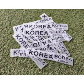 EZMT DIY 열전사 KOREA 3개 1SET (크기별 3가지) 코리아. 패치 스티커 다림질 전사지, 1세트