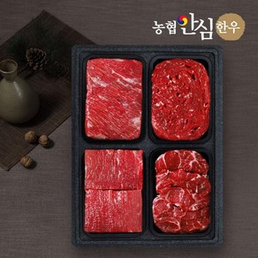 eTV [eTV]농협안심한우 1등급 정육모듬세트 1.6kg (국거리+불고기+장조림+사태), 1세트
