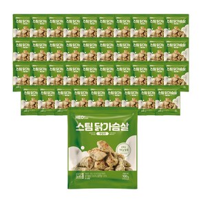 허닭 스팀 닭가슴살 깻잎맛 100g(1팩당160kcal), 100g, 40개