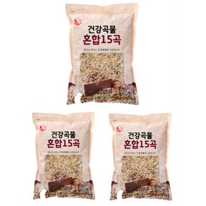 두보식품 건강곡물 혼합 15 곡 2kg 3개 대용량 건강식 곡물 잡곡 밥 쌀 영양식 영양많은 추천 선물 가정용 업소용 먹는법 요리 효능 가성비