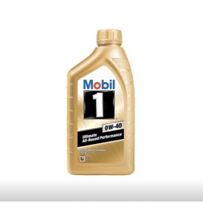 MOBIL1 모빌원 0w40(1L) 골드 100%화학합성엔진오일 1EA 모빌코리아 공식 정품, 4개