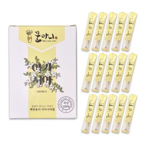 꿀마니 국내산 100% 천연벌꿀스틱 12g x 15개입, 01. 아카시아 꿀스틱(1box 15개입), 1개