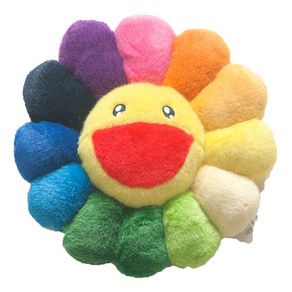 타카시 무라카미 미디움 레인보우 쿠션 TAKASHI MURAKAMI Medium Rainbow Flowe Cushion, 1개