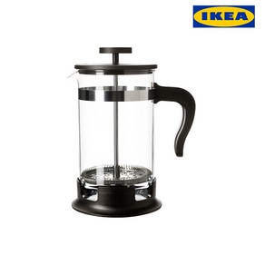 이케아 IKEA 커피티메이커 400ml 블랙 지름8x17cm 내열유리, 1개