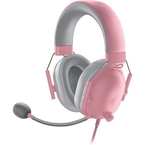 PC이어폰 이어폰마이크 BLACK V2 X 헤드폰 E-스포츠 게임 마이크 포함 7.1 서라운드 비디오 PC PS4 용 유선, [04] 분홍색, 04 pink