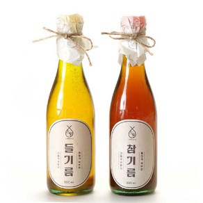 고래방앗간 고소한 늘품 참기름 300ml 기름병홀더 선물세트, 늘품참기름 300ml(기본포장), 1개