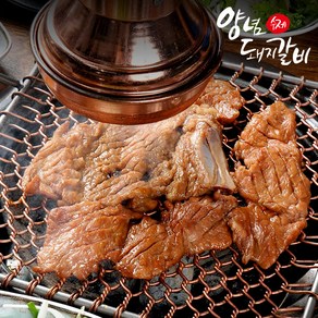 국내산 돼지로 만든 수제 양념 돼지갈비, 1kg, 2개