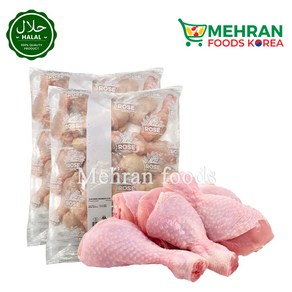 ROSE Halal Chicken Leg Dumsticks 2.5kg (1+1) 5kg / 치킨 드럼스틱 닭다리 (북채), 1세트