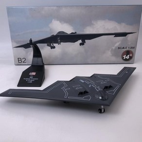 다이캐스트 1/200 스케일 B2 USAF B-2A 폭격기 항공기 비행기 복제 모델 장난감 전시 수집용