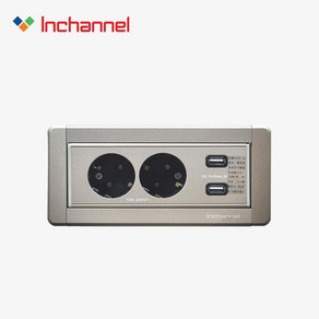인채널 스핀 USB 2구 회전 빌트인콘센트 샴페인골드 IBC-22MCG, 회전2구콘센트/샴페인골드_IBC-22MCG, 1개