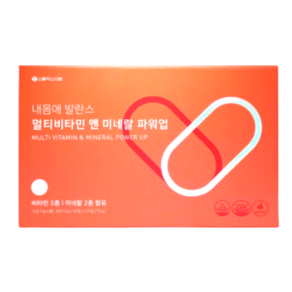 내몸애 발란스 멀티비타민 앤 미네랄 파워업 800mg 90정, 1박스