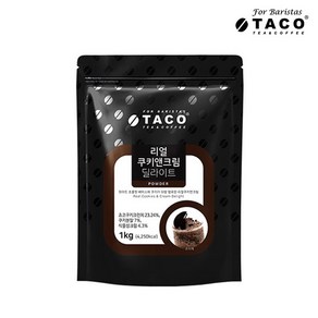 타코 리얼 쿠키앤크림 딜라이트 파우더, 1kg, 1개입, 1개