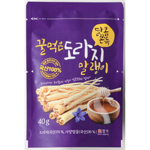 산들 달콤쫀득 꿀먹은 도라지 말랭이 40g, 1개