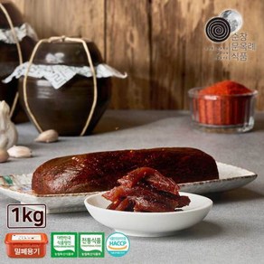 순창문옥례식품 고추장 무장아찌 1kg 밀폐용기, 1개