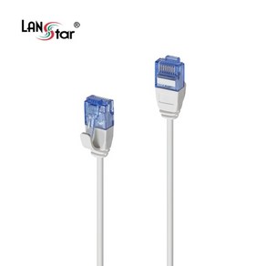 [LANSta] CAT.6A UTP 랜케이블 슬림형 LS-6AUTP-0.5M [다이렉트/연선] [그레이/0.5m], 1개