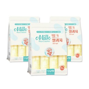 투데이 밀크 쌀과자 우유맛 대용량 과자 크래커, 3개, 240g