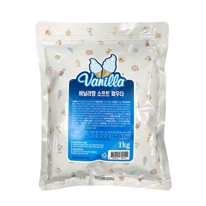 유니온 바닐라향 소프트 아이스크림 분말 1kg X 12개(1박스 ) 파우더, 12개, 1개입