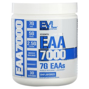 EVLution Nutition EAA 7000 필수 아미노산 무맛 237g(8.4oz), EVLutionNutitionEAA7000필수아미노산, 237g, 1개