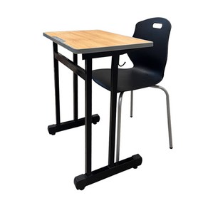 창신오엔씨 학원용A형 책상의자세트 학교책상 공부장책상, 블랙, 1호의자 -블랙