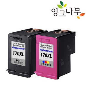 삼성 INK-M170 M170XL C170XL SCX-1360 SCX-1365W SL-J1760FW 프린터 복합기 전용 대용량 잉크 정품품질 정품인식, 1개, INK-M170XL 블랙(정품대비 3배 대용량)