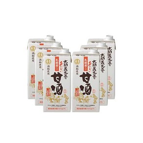 오제키 맛있는 아마자케 유산균 함유 종이팩 1000ml×6개, 1L, 6개