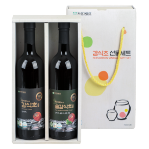 자연과발효 10년숙성 자연발효 감식초+솔잎감식초 항아리숙성, 2개, 750ml