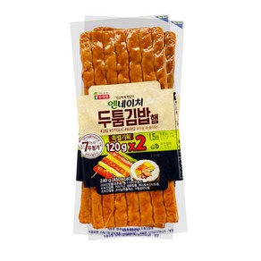 롯데햄 엔네이처 두툼 김밥햄/냉장-일반박스 발송, 6개, 120g