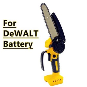 전기톱 미니 체인 DeWALT 18V 20V 배터리에 적합 6 인치 목공 정원 벌목 전동 공구, 1) Battey Not Included, 1개