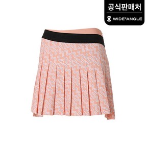 [와이드앵글 공식] [골프] 여성 CO 올오버 모노그램 플리츠 큐롯 L WWP23Q14O1