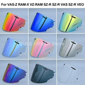 헬멧쉴드 호환 Aai VAS-Z VAS Z RAM-X RAM X VZ-RAM VZ SZ-R SZ R EVO 유리 앞유리 렌즈용 헬멧 바이저 실드, 01 Black