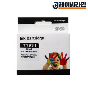 엡손 재생잉크 T193 검정 Wok Foce 2521 2531 2541, 재생_T193검정, 1개입
