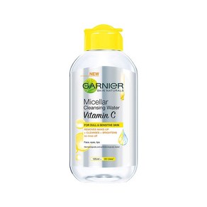 가르니에 Garnier Skin Naturals 클렌징 워터 클렌징 앤 브라이트닝 비타민 C 함유 미셀라 워터 120 ml