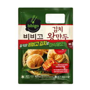 비비고 김치왕만두, 420g, 6개