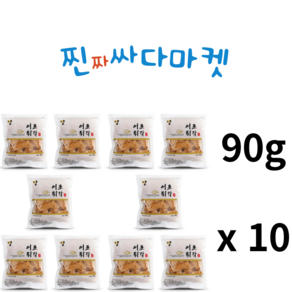 영양식품 어포튀각 90g 꾸이맨 바삭 튀김쥐포 마른안주 맥주안주 간식 빠삭이, 10개