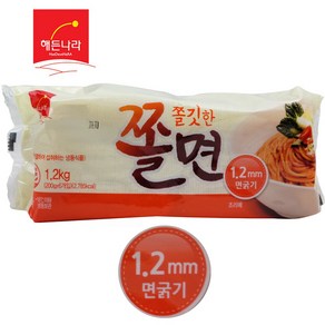 해든나라 쫄면 1.2kg 쫄면사리6인분 쫄면굵기1.2(보통면)