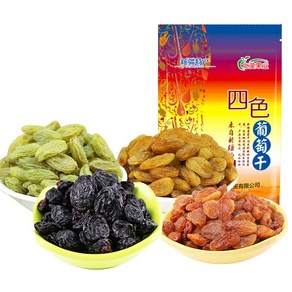 Qita 중국신강 건포도 4종 500g 4봉 6봉 말린과일 과일칩, 4개