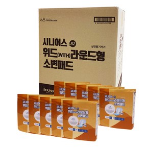 시니어스 위드 라운드형 (R2) 소변패드 속기저귀 성인용기저귀, 5개, 30개입