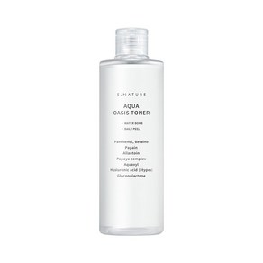 [SNATURE] 에스네이처 _아쿠아 오아시스 토너 300ml / 만능토너 각질 피지 제거 수분충전 수분광 약산성토너 저자극, 1개