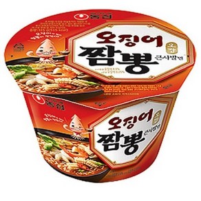 농심 오징어짬뽕 컵 큰사발면 115g, 10개