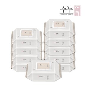 [수누] 프리미엄 물티슈 80매X10, 80매, 20세트, 58g