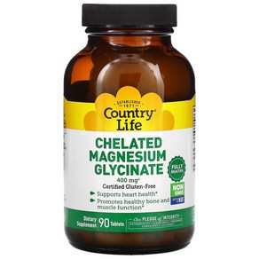 컨츄리라이프 킬레이트 마그네슘 글리네이트 133mg 90정, 1개