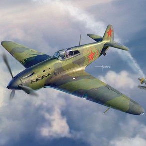 아카데미과학 12343 1/48 야코블레프 YAK-1 스탈린그라드 전투 버전, 단품, 1개