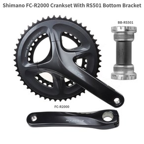 시마노호환 클라리스 FC R2000 8 단 크랭크셋 도로 자전거 170mm 50 34T, 170mm 50-34T with BB, 1개