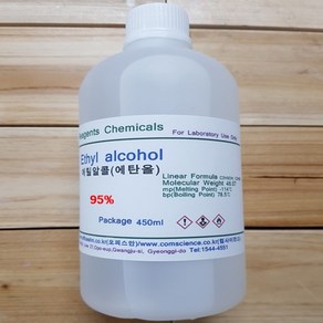 오피스안 에틸알콜(에탄올) Ethyl Alcohol(C2H2OH) 화)450ml 95% 시약