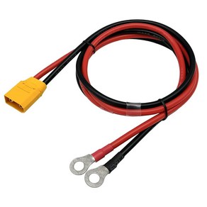 XT90H XT90 to O 링 터미널 케이블 XT90 수 to O 링 커넥터 케이블 1M 10AWG 실리콘 와이어 RC Lipo 배터리 FPV 레이싱 드론 태양열 발전소용, 1개